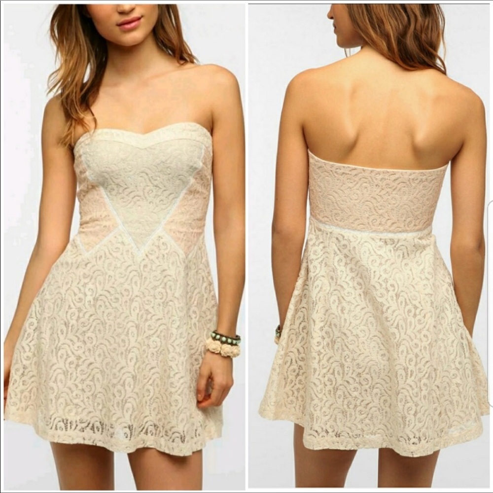 Urban Outfitters Stained Glass Strapless Dress